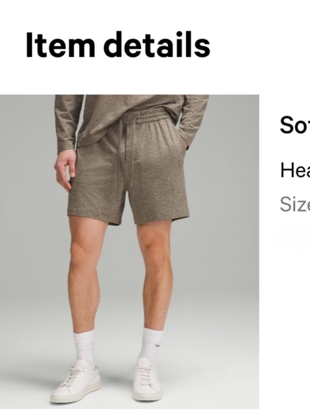 Lululemon Men's Soft Jersey Short